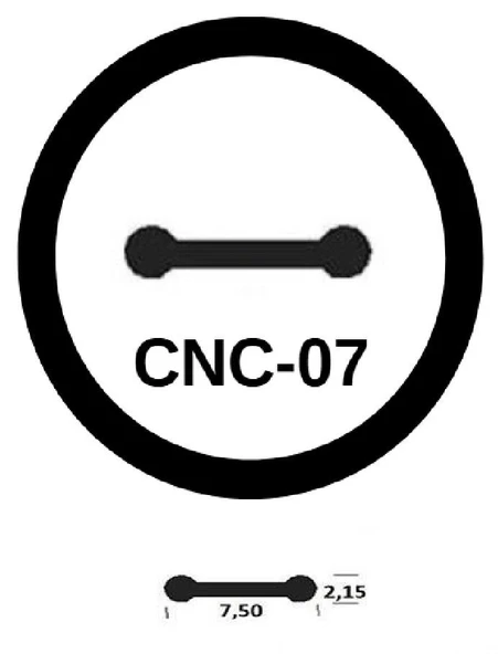 Contacall Cnc Kızak Fitili Cnc Sıyırıcı Contası 5 Metre Siyah ürün görseli 1