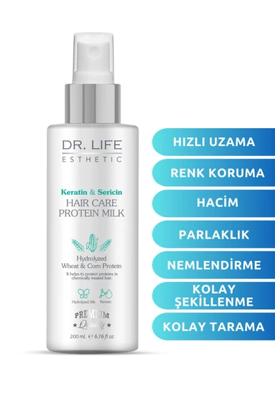 DR. LİFE SAÇ BESLEYİCİ VE KERATİN SAÇ BAKIM SÜTÜ SPREY 200ML ürün görseli 1