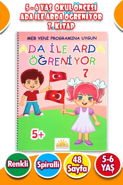 Ada ile Arda Öğreniyor Seti 7. Kitap - 48 Sayfa ürün görseli 1