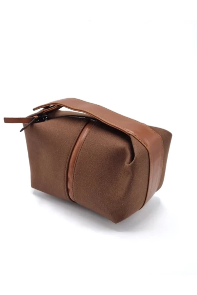 Kadın Kahve Kanvas Archi El Çantası Mini Bag ürün görseli 1