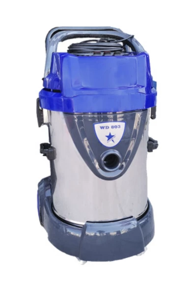CLEANVAC Wd803 Sanayi Tipi Üç Motorlu Sessiz Islak Kuru Süpürge ürün görseli 1