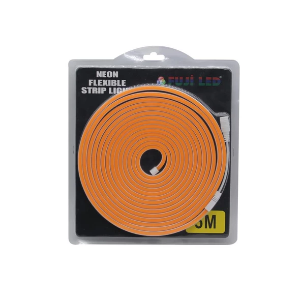 Fujiled 2835 Silikonlu Neon Amber Şerit Led 12v ürün görseli 1