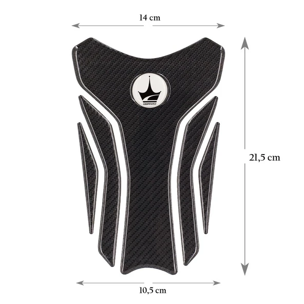 Grippatch Yamaha, BMW, Honda ile Uyumlu Universal 6D Karbon Tank Pad GC07 ürün görseli 1
