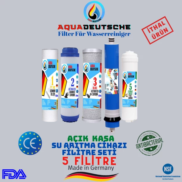 AQUA DEUTSCHE AÇIK KASA SU ARITMA CİHAZI 5 FİLTRELİ SET ürün görseli 1