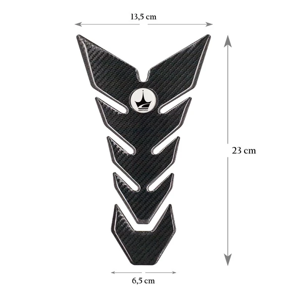 Grippatch Yamaha, BMW, Honda ile Uyumlu Universal 6D Karbon Tank Pad GC05 ürün görseli 1