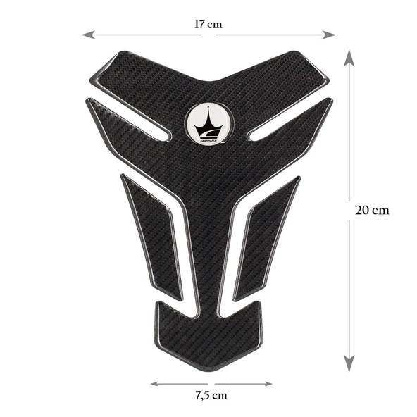 Grippatch Yamaha, BMW, Honda ile Uyumlu Universal 6D Karbon Tank Pad GC01 ürün görseli 1