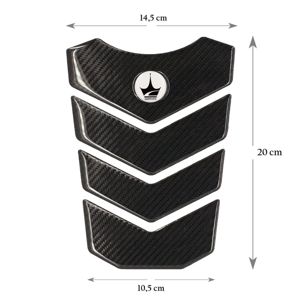 Grippatch Yamaha, BMW, Honda ile Uyumlu Universal 6D Karbon Tank Pad GC02 ürün görseli 1