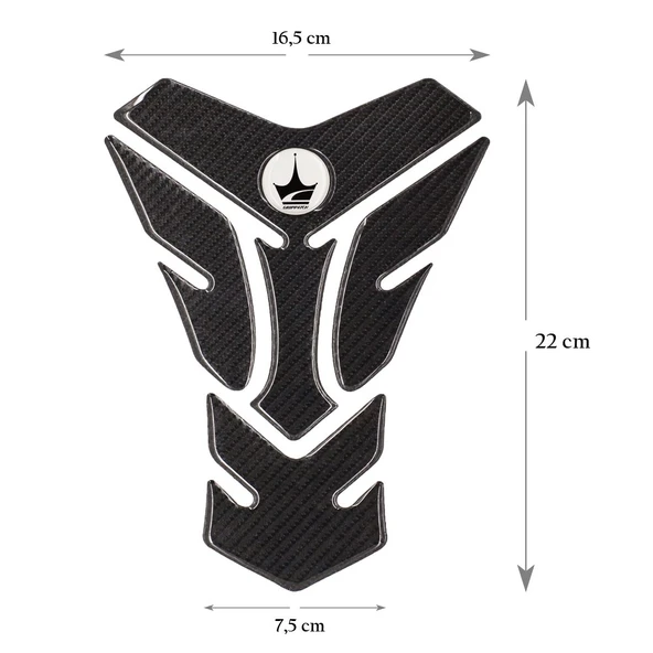 Grippatch Yamaha, BMW, Honda ile Uyumlu Universal 6D Karbon Tank Pad GC06 ürün görseli 1