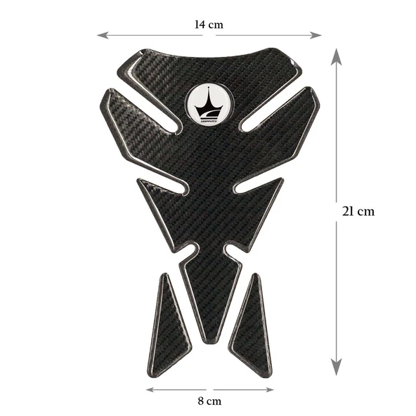 Grippatch Yamaha, BMW, Honda ile Uyumlu Universal 6D Karbon Tank Pad GC04 ürün görseli 1