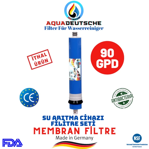 AQUA DEUTSCHE SU ARITMA CİHAZI 90 GPD NANO MEMBRAN ürün görseli 1