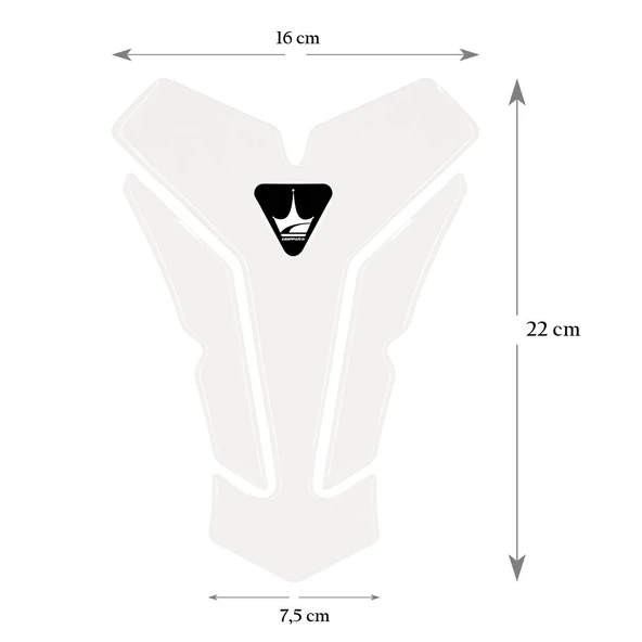 Grippatch Triumph Motosikletler ile Uyumlu Universal Şeffaf Tank Pad GT09 ürün görseli 1