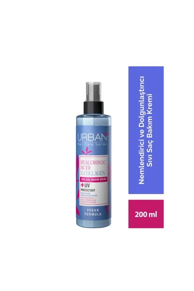 Hyaluronik Asit&kolajen Kuru Ve Cansız Saçlara Özel Sıvı Saç Bakım Kremi-vegan-200 ml ürün görseli 1