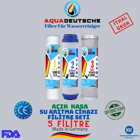 AQUA DEUTSCHE AÇIK KASA 3 ÖN FİLTRE SETİ ürün görseli 1