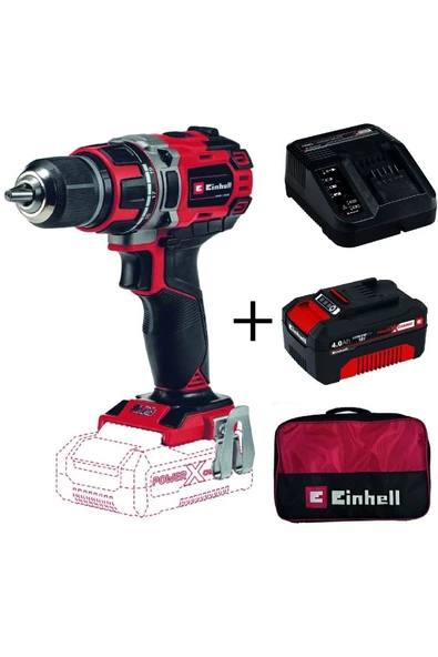 Einhell Te-cd 18/50 Li Bl Akülü Vidalama + 4 Ah Starterkit + Bez Çanta ürün görseli 1