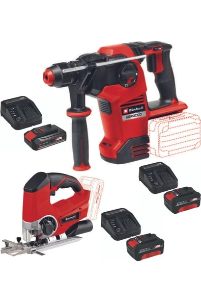 Einhell Herocco 36/28 Kırıcı Delici Te-js Dekupaj 2x4.0ah+2.5ah Akülü Set ürün görseli 1