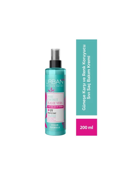 Pure Coconut&aloe Vera Boyalı Saçlar Özel Renk Koruyucu Sıvı Saç Bakım Kremi-vegan-200 ml ürün görseli 1
