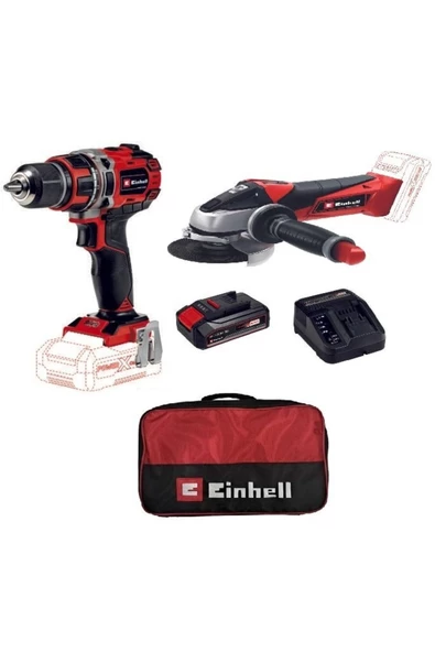 Einhell Eınhell Te-Cd 18/50 Lı Bl Solo+Tc-Ag 18/115 Lı Solo+Çnt+ 2,5 Ah Pxc Strt Kit ürün görseli 1