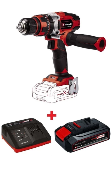 Einhell Te-cd 18/48 Li Şarjlı Darbeli Matkap+ 2.5 Akü+şarj Aleti ürün görseli 1