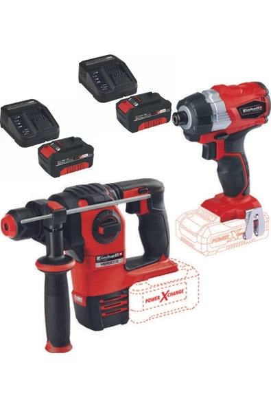Einhell Herocco 18v Kırıcı Delici Te-cı 18 Bl Vidalama 2x4.0ah Twincharger Akülü Kömürsüz Set ürün görseli 1
