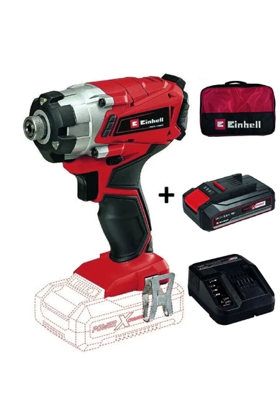 Einhell Te-cı 18/1 Li Akülü Darbeli Vidalama + 2,5ah Starter Kit + Bez Çanta ürün görseli 1