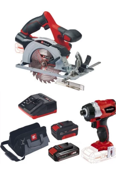 Einhell te-ci 18 li bl Vidalama Te-cs 18/165/1 Daire Testere 2.5-4.0ah Akülü Set ürün görseli 1