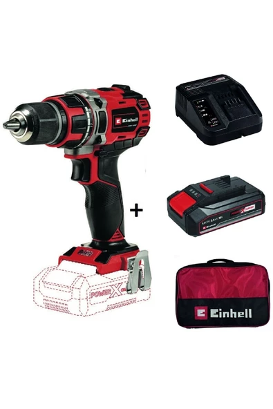 Einhell Te-cd 18/50 Li-ı Bl Kömürsüz Darbeli Matkap + 2,5 Ah Starterkit + Bez Çanta ürün görseli 1