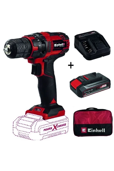 Einhell Tc-cd 18/35 Li Akülü Matkap + 1x2,5 Ah Starterkit + Bez Çanta ürün görseli 1