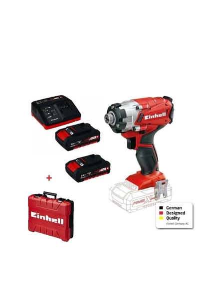 Einhell Te-cı 18/1 Li 2 Adet 18v 2.0 Ah Akülü Ve Çantalı Vidalama ürün görseli 1