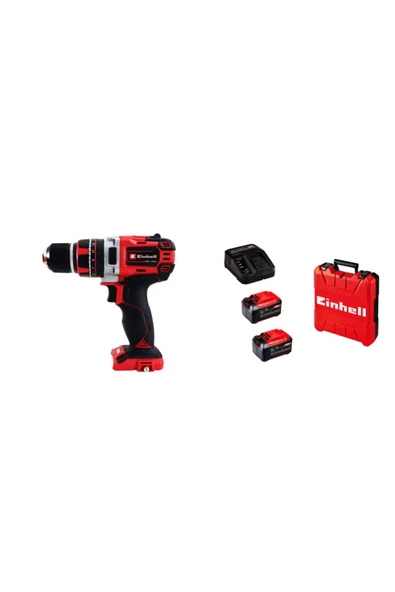 Einhell Te-cd 18-50 Li-i Bl Kömürsüz Darbeli Matkap + 18v 5,2 Plus Çift Akülü Set ürün görseli 1