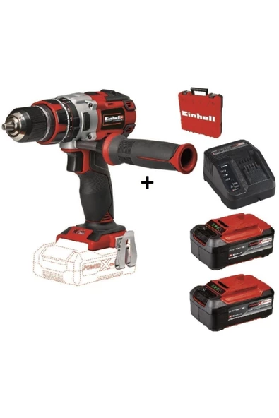 Einhell Te-cd 18 Li-i Bl Akülü Darbeli Matkap Vidalama + 2x 5.2 Ah Plus Starter Kit + Çanta ürün görseli 1
