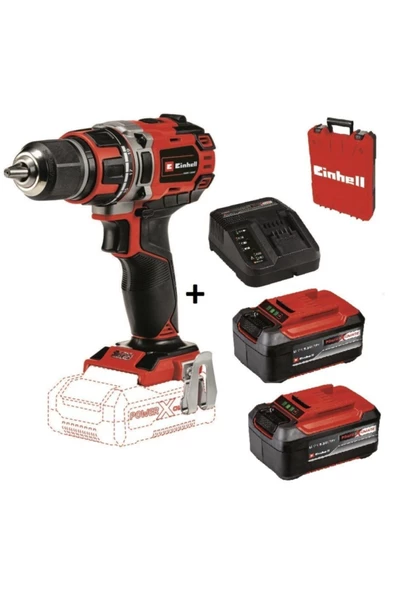 Einhell Te-cd 18/50 Li-i Bl Darbeli Matkap + 2-5.2 Ah Plus Starter Kit + Çanta ürün görseli 1