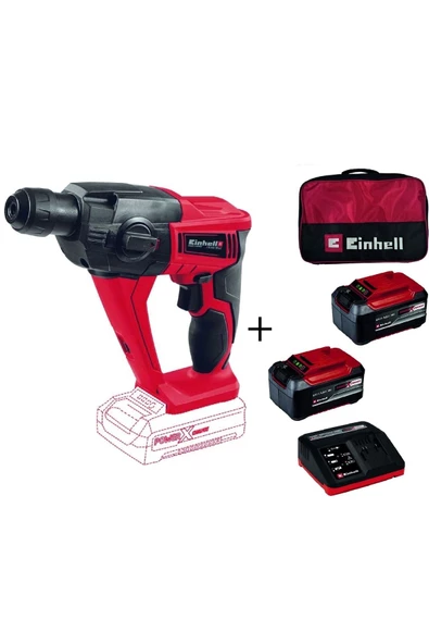 Einhell Te-hd 18 Li Akülü Pnömatik Matkap + 2x5,2 Ah Starter Kit + Bez Çanta ürün görseli 1