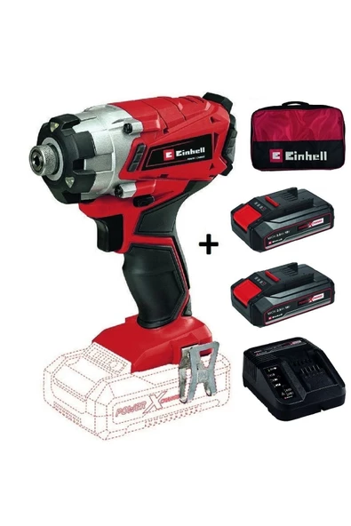 Einhell Te-cı 18/1 Li Akülü Darbeli Vidalama + 2x2,5ah Starter Kit + Bez Çanta ürün görseli 1