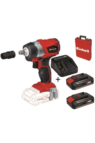 Einhell Te-cw 18 Li Bl Akülü Şarjlı Somun Sıkma Kömürsüz + 2x2.5 Ah Starter Kit + Çanta ürün görseli 1