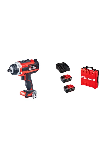 Einhell Impaxxo 18/400 Kömürsüz Akülü Somun Sıkma 18v 5.2 Ah Çift Akülü Set ürün görseli 1