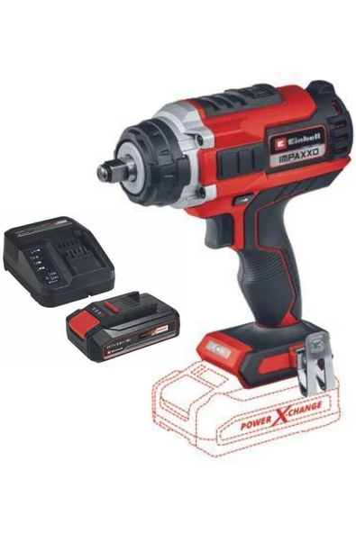 Einhell Impaxxo 18/400 1x2.5ah Akülü Kömürsüz Somun Sökme Makinesi ürün görseli 1