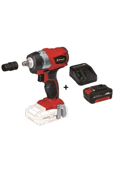 Einhell Te-cw 18 Li Bl Akülü Şarjlı Somun Sıkma Kömürsüz + 4.0 Ah Starter Kit ürün görseli 1