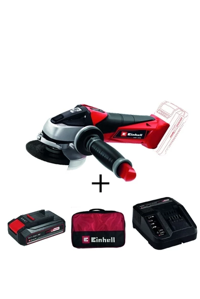 Einhell Te-ag 18/115 Li Akülü Avuç Taşlama 2,5 Ah Starterkit Bez Çanta ürün görseli 1