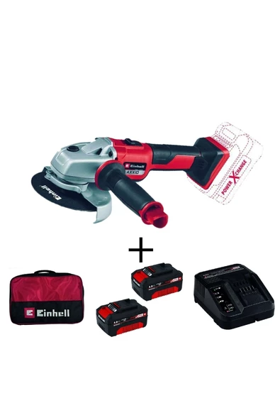 Einhell Axxio 125 Mm Kömürsüz Akülü Avuç Taşlama + 2x4ah Starterkit + Bez Çanta ürün görseli 1