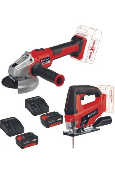 Einhell Axxio 18/115 Q Avuç Taşlama Tc-js 18 Li Dekupaj 2x4.0ah Set ürün görseli 1