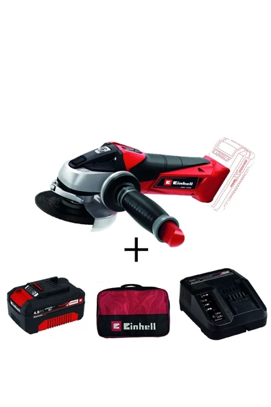 Einhell Te-ag 18/115 Li Akülü Avuç Taşlama + 4 Ah Starterkit + Bez Çanta ürün görseli 1
