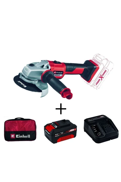 Einhell Axxio 125 Mm Kömürsüz Akülü Avuç Taşlama + 4ah Starterkit + Bez Çanta ürün görseli 1