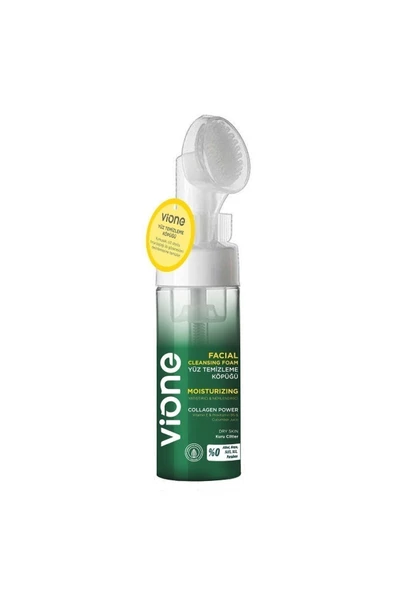 VİONE KURU CİLTLER IÇİN AYDINLATICI BESLEYİCİ ÖZEL FIRÇALI YÜZ TEMİZLEME KÖPÜĞÜ 150 ML. ürün görseli 1