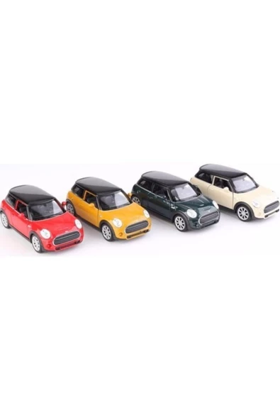 1:38 Mini Cooper New Mini Hatch Çek Bırak Model Araba ürün görseli 1