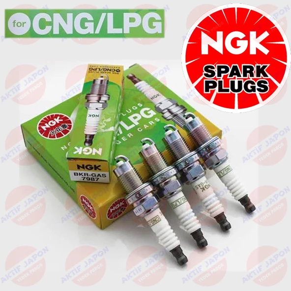 Ngk Ateşleme Buji Takımı 4'lü Cng Lpg Bkr-gas 7987 ürün görseli 1