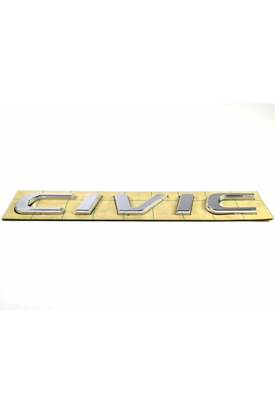 Honda Civic Bagaj Yazısı Kromaj (170mm-20mm) (2012-2018) ürün görseli 1