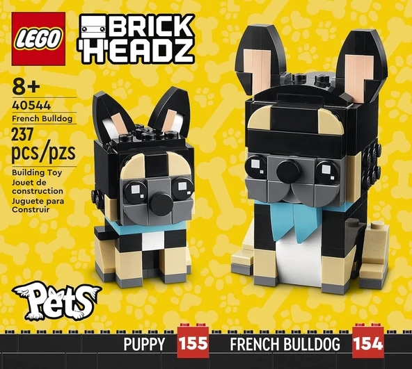 LEGO 40544 Brickheadz Fransız Buldoğu - Resim 2