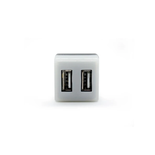 Wolfmar Işıklı USB Çoklayıcı Beyaz Işıklı - Resim 2