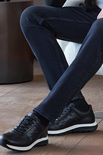 %100 Deri Bağcıklı Casual Ayakkabı 1033245161 ürün görseli 1
