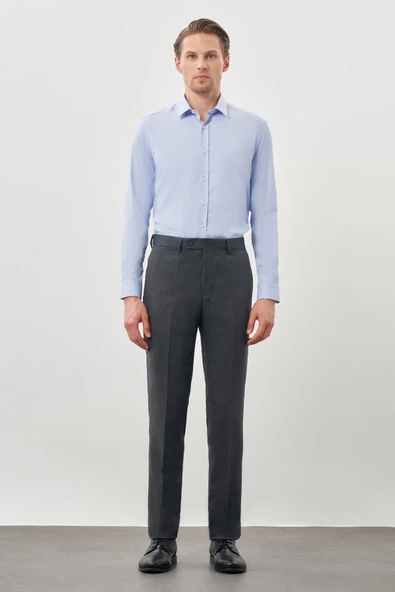 Lacivert Esnek Yandan Cepli Slim Fit Classic Pantolon 1003245209 ürün görseli 1